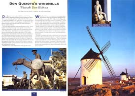 Don Quixote, Windmills, La Mancha, Spain