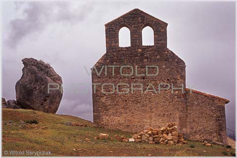 Chapel at ruined castle near Gormaz, Spain